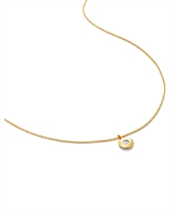Колье Birthstone из переработанного золота с бриллиантом, золотой Monica vinader