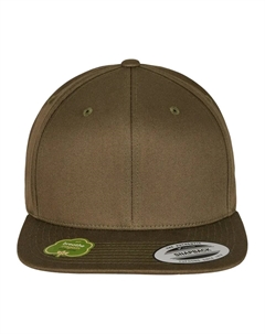 Кепка  " унисекс из органического хлопка Snapback", оливковый Flexfit