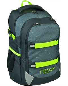 Школьный рюкзак "Актив, Бум", светоотражающие детали, изготовлен из переработанных ПЭТ-бутылок, цвет Boom Neoxx
