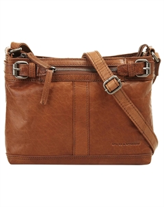 Сумка через плечо, натуральная кожа, цвет Cognac Spikes & sparrow