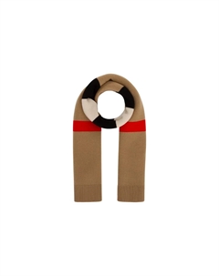 Шарф детский, коричневый / красный / черный Burberry
