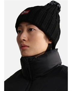 Напапиджри Шапка "ПОЛУРИ", с помпоном, черный Napapijri