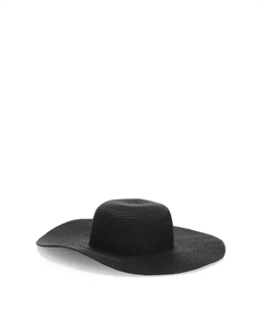 Соломенная шляпа, шляпа с широкими полями, летняя шляпа, головной убор ВЕГАН, черный Lascana