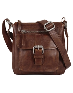 Сумка через плечо, натуральная кожа, цвет Cognac Spikes & sparrow