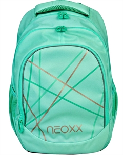 Школьный рюкзак "Fly, Mint to be", светоотражающая строчка, изготовлен из переработанных ПЭТ-бутылок, цвет Mint To Be Neoxx