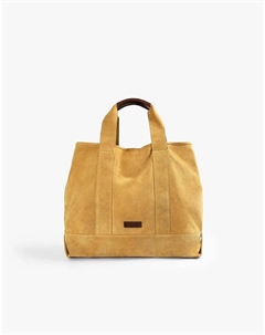 – Norman – Сумка из замши горчичного цвета Scalpers