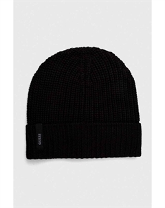Шапка из смесовой шерсти, черный Guess