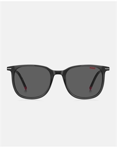 Прямоугольные мужские солнцезащитные очки из ацетата серого цвета, серый Hugo