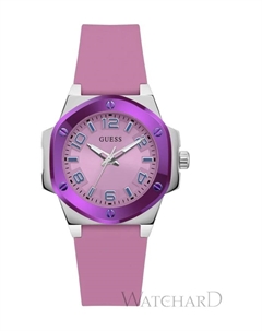 Женские наручные часы 38 мм силиконовый браслет gw0556l1, фиолетовый Guess