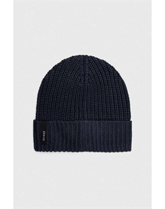 Шапка из смесовой шерсти, темно-синий Guess