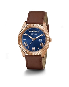 Мужские наручные часы ценитель золото 42 мм gw0353g2, коричневый Guess