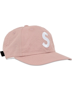 Бейсболка Seersucker S Logo 6-Panel, розовый Supreme