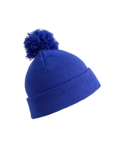 Зимняя шапка с помпоном Essentials, синий Result