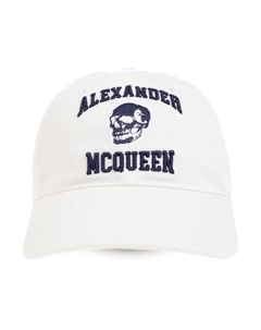 Бейсболка, белый Alexander mcqueen