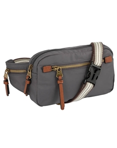 Поясная сумка "Bari", идеальный компаньон, изготовлена ​​из высококачественного матового нейлона, серый Camel active