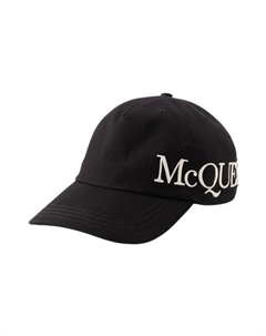 Хлопковая бейсболка, черный Alexander mcqueen