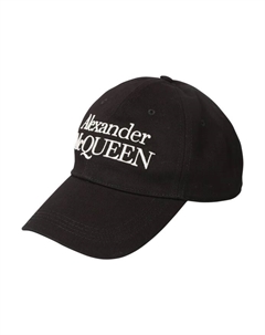 Бейсболка с вышитым логотипом, черный Alexander mcqueen