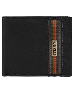 Кошелек, натуральная кожа, черный Mano