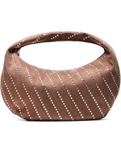 Сумка Bcindi Faux Suede Rhinestone Hobo, серо-коричневый Steve madden