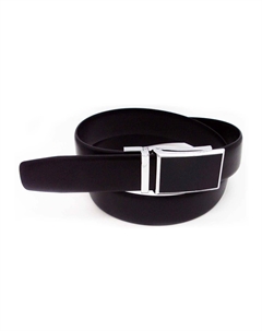 Мужской ремень черного цвета с храповым механизмом и металлической пластинкой Sonoma goods for life