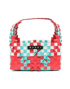 Плетеная сумка на плечо Rainbow, красный Marni