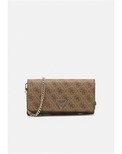 Клатч Noelle Xbody Flap Organizer, коричневый Guess