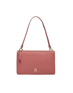 Классическая сумка Th Refined Shoulder Bag Mono, розовый Tommy hilfiger