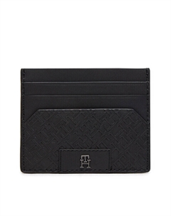 Картхолдер Th Monogram Cc Holder, черный Tommy hilfiger