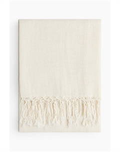 Шарф из смеси льна, белый H&m