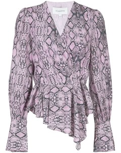 Les reveries блузка со змеиным принтом 8 фиолетовый Les reveries