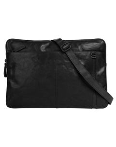 Сумка для документов "LAPTOP SLEEVE", натуральная кожа, черный Spikes & sparrow