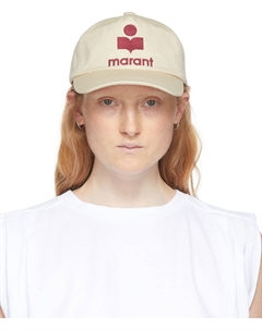Кремового цвета Кепка Tyrony, цвет Ecru/Red Isabel marant
