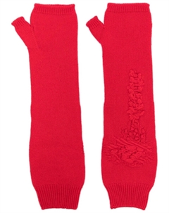 Кашемировые перчатки-митенки, розовый Barrie