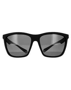 Прямоугольные черные серые серые поляризованные солнцезащитные очки, черный Polaroid