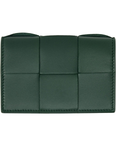 Зеленая визитница Bottega veneta