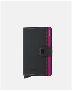 Визитница из кожи черного цвета и фуксии с RFID-защитой, мультиколор Secrid