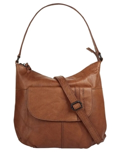 Сумка через плечо, натуральная кожа, цвет Cognac Spikes & sparrow