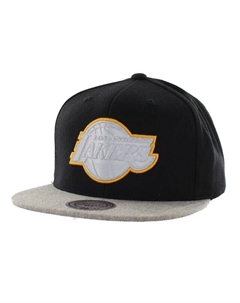 Мужская кепка Mitchell & ness la Lakers черно-серая, черный Mitchell and ness