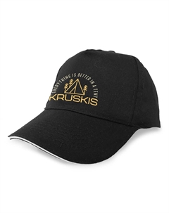 Бейсболка Everything Is Better, черный Kruskis