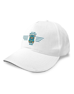 Бейсболка Backpack Ready, белый Kruskis