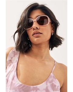 Затемненные солнцезащитные очки с вырезами, розовый Next