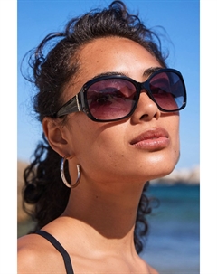 Затемненные солнцезащитные очки с вырезами, черный Next