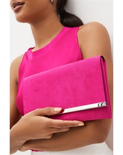 Клатч на съемной длинной цепочке, розовый Next