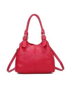 Сумка-трансформер Drei из искусственной кожи с тремя отделениями и регулируемыми ремнями, розовый Fontanella fashion