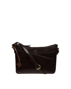 Кожаная сумка через плечо 'Purple', черный Conkca london