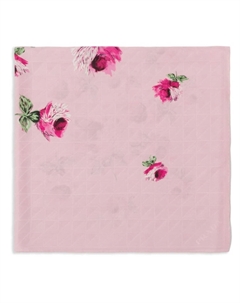 Платок Symbole с цветочным принтом, розовый Prada