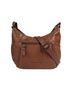 Сумка через плечо, натуральная кожа, цвет Cognac Spikes & sparrow