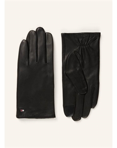 Кожаные перчатки с функцией сенсорного экрана , черный Tommy hilfiger