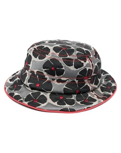 Жаккардовая панама с цветочным узором, черный Corso como