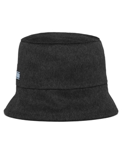 Панама с нашивкой-логотипом, черный Prada